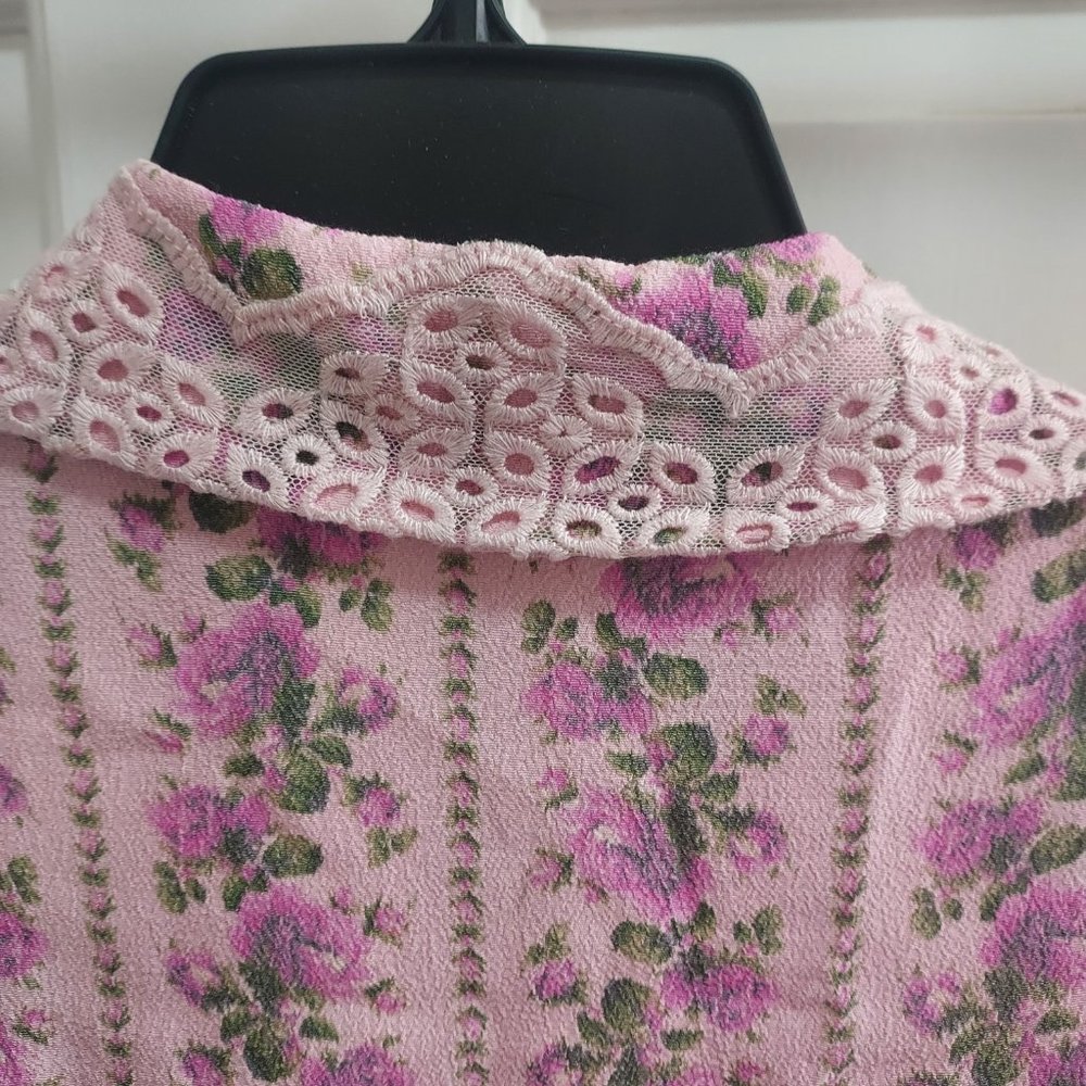 LoveShackFancy Pink Floral Mini Dress - Picture 9 of 13